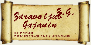 Zdravoljub Gajanin vizit kartica